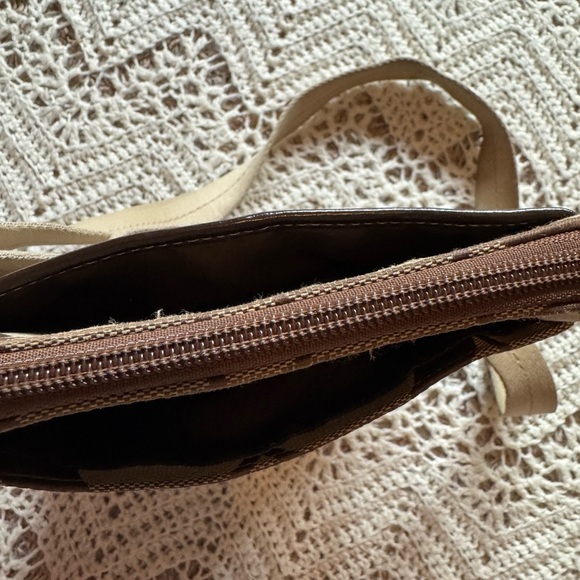 Authentic Coach Signature C Stripe Swingpack Crossbody Bag – Khaki/Brown - Picture 8 of 9